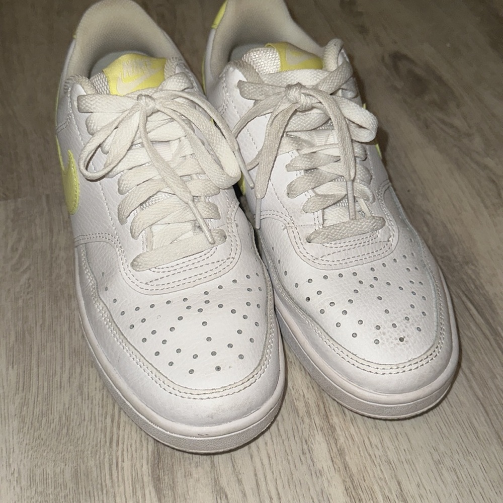 Nike shoes size 7 neon swoosh